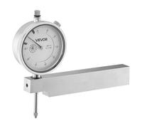 VEVOR Indicador de Comprobación de Cuadrante, con Base Metálica, Precisión de 0,03 mm, Rango de Medición 0 a 25,4 mm, para Medición de Áreas Estrechas, Mecanizado e Inspección Industrial, Plata