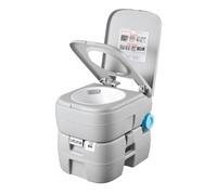 VEVOR Inodoro Portátil con Descarga de Agua con Tanque de Desechos de 30 L, Aprox. 200 Descargas, Inodoro Portátil para Camping Carga de 180 kg para Uso Doméstico, Viaje en Autocaravana, Senderismo