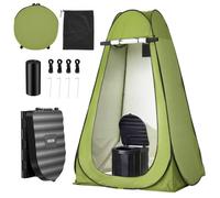VEVOR Inodoro Portátil Plegable 300 mm con Carpa, Inodoro Portátil para Camping Carga de 150 kg, con Bolsa de Transporte, para Uso Doméstico, Viajes en Autocaravana, Senderismo, Navegación, Coche