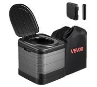 VEVOR Inodoro Portátil Plegable 460 x 425 x 425 mm, Inodoro Portátil para Camping Carga de 150 kg, con Bolsa de Transporte, para Uso Doméstico, Viajes en Autocaravana, Senderismo, Navegación, Coche