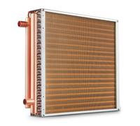 VEVOR Intercambiador de Calor Agua a Aire Puertos de Cobre de 40 x 508 x 92 mm