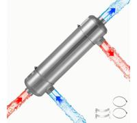 VEVOR Intercambiador de Calor para Piscina, Intercambiador de Calor de Acero Inoxidable con 30 Tubos Capilares, Soportes, 210000 BTU/h, Calentador de Piscina para Spa, Jacuzzi, Interiores y Exteriores