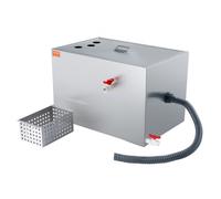 VEVOR Interceptor de Grasa Comercial Separador de Grasa 18 kg Trampa de Grasa Entrada Inferior Acero Inoxidable Debajo del Fregadero Separador de Agua y Aceite 10 Gpm para Cocina, Cantina, Restaurante