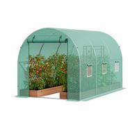 VEVOR Invernadero Túnel de Jardín 345x195x192 cm para Cultivo de Plantas, Verde