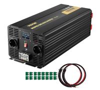 VEVOR Inversor de Corriente, 6000 W, inversor de Onda sinusoidal modificada, convertidor de CC de 12 V a CA de 230 V para automóvil con Control Remoto con Pantalla LCD, Indicadores LED