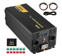 VEVOR Inversor de Onda sinusoidal Pura, 5000 vatios, inversor de Corriente, inversor de CC de 12 V a CA de 230 V para automóvil con Puerto USB y Control Remoto