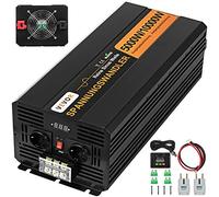 VEVOR Inversor de Onda sinusoidal Pura, 5000W 10000W, convertidor de Voltaje DC 24V a 230V AC LCD USB Ventilador de enfriamiento de Alta Velocidad de Aluminio con Control Remoto por Cable