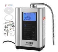 VEVOR Ionizador de Agua PH 3.5-10.5 Purificador de Agua de Ácido Alcalino ORP +500 a -650 mV Electrodo Electrolizador 7 Placas 7 Configuraciones de Agua 8000 L Sistema de Filtración Autolimpiante