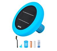 VEVOR Ionizador Solar para Piscinas 170,343 L Purificador de Agua Azul | para Evitar Olores Desagradables, Molestias en Piel, con Ionización de Cobre 22,5 cm, con Ánodo de Cobre, Resorte y Cepillo