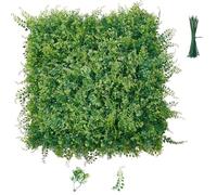 VEVOR Jardín Vertical Artificial 50,8 x 50,8 cm, Panel Decorativo de Pared 12 Unidades, Planta de Estilo Selvático, Pantalla de Privacidad, Decoración para Boda Exterior Interior Terraza Hogar Oficina