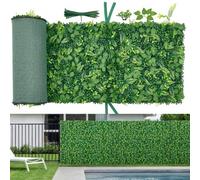 VEVOR Jardín Vertical Artificial 61 x 243,8 cm, Panel Decorativo de Pared 4 Unidades, Hojas de Boj Selváticas, Pantalla de Privacidad, Decoración para Bodas Exterior Interior Terraza Hogar Oficina