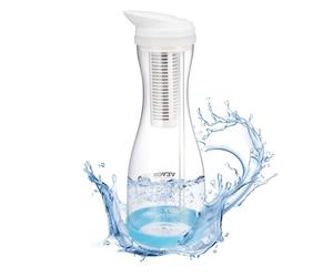 VEVOR Jarra con Filtro de Agua de 6 Tazas, Sistema de Filtración Rápido y Compacto, para Refrigerador, sin BPA, Dura 3 Meses u 800 L, Reduce el Cloro, el Óxido, los Olores, 112 x 110 x 318 mm