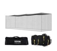 VEVOR Jaula de bateo de béisbol de 10,6 m, red de entrenamiento de bateo de softbol profesional, jaula de lanzamiento portátil con puerta y bolsa de transporte, red de PE cerrada resistente