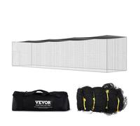 VEVOR Jaula de bateo de béisbol de 17,4 m, Red de Entrenamiento de bateo de softbol Profesional, Jaula de Lanzamiento portátil con Puerta y Bolsa de Transporte, Red de PE Cerrada Resistente