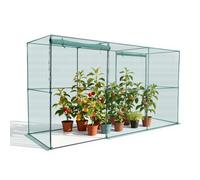 VEVOR Jaula de Cultivo Protectora para Plantas, con Puerta con Cremallera, Resistente al Viento, Cubierta para Bancales Elevados de Exterior, para Jardín, Patio y Césped, 3560 x 1200 x 1940 mm