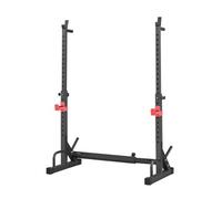 VEVOR Jaula de Potencia para Sentadillas Multifuncional, con Altura y Ancho Ajustables, Equipo de Entrenamiento de Fuerza de 250 kg con Soportes para Barras y Ganchos en J, 600 x 1070 x 1515 mm