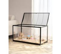 VEVOR Jaula para Hámster 96x47x55 cm Transparente con Visión de 360° Jaula para Animales Pequeños Jaulas Ventiladas con Puerta Frontal Casa Portátil para Hámsteres, Ratas, Conejillos de Indias