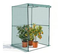 VEVOR Jaula Protectora para Cultivos, con Puerta con Cremallera, Resistente al Viento, Cubierta para Bancales Elevados de Exterior, para Jardín, Patio o Césped, 1200 x 1200 x 1800 mm, Verde, 1 ud