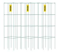 VEVOR Jaulas para tomates Jaulas de soporte para plantas Paquete de 3 jaulas cuadradas de acero 3.3 pies Verde para jardín