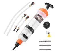 VEVOR Jeringa de Succión de Aceite 1500 CC, Bomba Extractora de Líquido Manual con Adaptadores, Anillos de Goma Herméticos, para Extracción y Relleno de Líquido de Frenos Aceite de Transmisión Coches