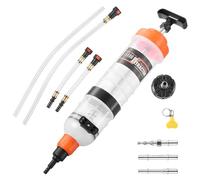 VEVOR Jeringa de Succión de Aceite 1500 CC, Bomba Extractora de Líquido Manual con Adaptadores, Anillos de Goma Herméticos, para Extracción y Relleno de Líquido de Frenos Aceite de Transmisión Coches