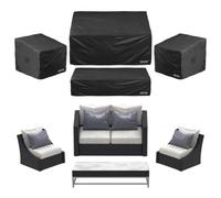 VEVOR Juego de 4 Fundas para Muebles de Exterior tela Oxford 420D Impermeables