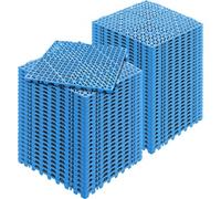 VEVOR Juego de 55 baldosas para piscina de jardín, 30 x 30 x 1,5 cm, baldosas caladas con clip