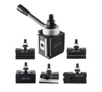 VEVOR Juego de 6 Portaherramientas de Cambio Rápido, Poste de Herramienta Tipo Cuña con Accesorios de Portaherramientas de Torneado, apto para Minitorno y Torno de Metal de 152,4 a 305 mm