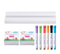 VEVOR Juego de Accesorios para Caballete 32 Piezas Kit de Pintura de Caballete Artístico de Pie para Niños con Tizas Marcadores de Borrado en Seco Rollos de Papel para Aulas, Uso Doméstico