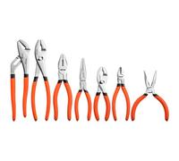 VEVOR Juego de Alicates 7 Piezas Herramientas Manuales de Acero al Carbono | para Bricolaje, Reparaciones Domésticas y Mecánicas, Pico de Loro, Combinados, Corte Diagonal, Punta Larga, Junta Deslizante