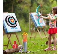 VEVOR- Juego de Arco y Flecha, Color Azul (Arco1 Carcaj)