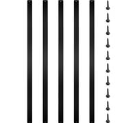 VEVOR Balaustres de Metal para Terraza 75 x 2,5 cm 16 Balaustres de Escalera de Aleación de Aluminio con Tornillos para Terrazas de Madera y Compuestos Balaustre Elegante para Escaleras Exteriores