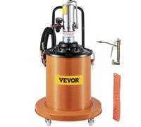 VEVOR Juego de bomba de grasa portátil de 20 litros, bomba de grasa neumática eléctrica de 5 galones con manguera hidráulica de alta presión de 20 pies (aprox. 6 m)