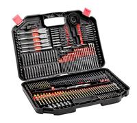 VEVOR Juego de brocas, 246 piezas, juego de brocas y destornilladores, juego de puntas de destornillador adecuado para perforación de cemento de madera, metal, cemento y atornillado, juego combinado