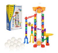 VEVOR Juego de Canicas de 153 Piezas con Elevador Motorizado, 30 Canicas de Plástico, Laberinto de Canicas, Juego de Construcción de Bloques Juguetes Stem para Niños de 3 Años en Adelante