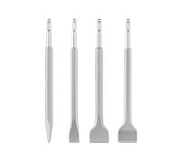 VEVOR Juego de Cinceles SDS Plus, 4 Piezas, Accesorios para Martillo Perforador SDS Plus, Cinceles Planos y de Punta para Herramientas Eléctricas, para Azulejos Baldosas Ladrillo Hormigón Mampostería