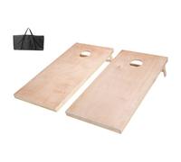 VEVOR Juego de Cornhole, Tablero de Juego de Cornhole de 1,2 x 0,6 m, Madera Maciza, para Interiores y Exteriores para Adultos, Incluye Estuche de Transporte, para Jardín, Patio, Playa, Camping