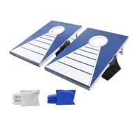 VEVOR Juego de Cornhole, Tablero de Lanzamiento, Aluminio Resistente a la Intemperie, para Interiores y Exteriores, Incluye 8 Bolsas de Frijoles, para Patio, Playa, Camping, 915 x 610 x 255 mm