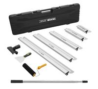 VEVOR Juego de Cuchillas para Desnatar Paneles de Yeso, Cuchillos de Acero Inoxidable de 254/406/610/813/1016 mm y Mango de Extensión de 862-2072 mm, Herramientas Profesionales para Placa de Yeso