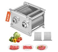 VEVOR Juego de Cuchillas para Rebanadora de Carne, Diámetro de Hoja de 86 mm, Cuchilla para Máquina Cortadora de Acero Inoxidable, Espacio entre Hojas de 5 mm, Modelo 90, para Carne sin Hueso