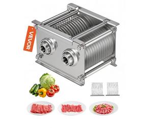 VEVOR Juego de Cuchillas para Rebanadora de Carne Espacio entre Hojas 7 mm, Con Diámetro de Hoja de 86 mm, Cuchilla para Máquina Cortadora de Acero Inoxidable, Modelo 90, para Carne sin Hueso