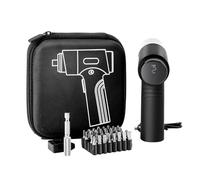 VEVOR Juego de Destornilladores Inalámbricos, 0,5-5 Nm, Batería de 2500 mAh, 32 Puntas, Pantalla Digital, Luz LED y Carga Tipo C, para Reparación Eléctrica de Muebles, Negro, 141 x 119 x 46 mm