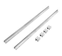 VEVOR Juego de Eje de Guía Deslizante Lineal, de 20 mm SBR20-800 mm 2 Rieles + 4 SBR20UU Bloque de Rodamiento CNC, Varilla para Guía de Deslizamiento Lineal, Juego de Guías de Rodamiento Lineal
