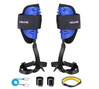 VEVOR Juego de Espuelas para Trepar Árboles, Escalada Ajustable en Altura, con Correas y Arnés de Cintura, Carga Máxima 159 kg, para Recolección de Fruta y Caza, 175 x 165 x 430 mm, Color Azul
