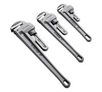 VEVOR Juego de Llaves para Tubos Rectos de Aluminio 3 PCS Mandíbula 10" 14" 18"