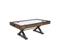 VEVOR Juego de Mesa Arcade para Interiores con 2 Empujadores, 2 Discos, Marcador Electrónico, Patas en Forma de X y Soplador de Alta Potencia, para la Sala de Juegos Familiar, 214 x 122 x 81 cm