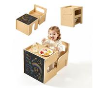 VEVOR Juego de Mesa y Silla Montessori para Niños de 1-5 Años de Madera
