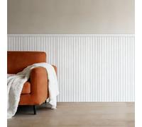 VEVOR Juego de Molduras Decorativas para Pared, 197 x 98 cm, Revestimientos y Frisos de Pared, Poliestireno Impermeable Pintable, Estilo Moderno, para Decoración de Interiores Sala Dormitorio, Blanco