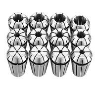 VEVOR Juego de Pinzas ER16, 1/16-13/32 pulgada, de Acero Aleado, 12 Piezas | Para Fresadoras CNC y Taladros, TIR de 0,0008 pulgada, Alta Concentricidad, Mandril de Torno con Estuche de Almacenamiento