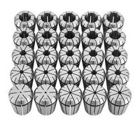 VEVOR Juego de Pinzas ER40 de 1/16-13/16 pulgada, Acero Aleado, 25 Piezas, con TIR de 0,0008 pulgada, Alta Concentricidad, Mandril de Torno con Caja de Almacenamiento, para Fresadoras CNC y Taladros